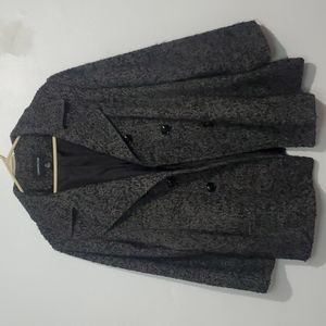 Size XXL Women' London Fog Grey and Black Pea Coat